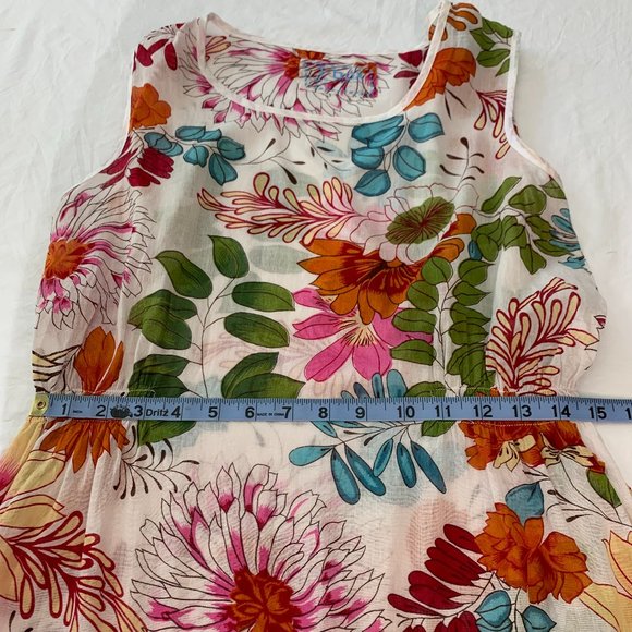 T-box Sheer‎ Floral Swimsuit Cover-Up Dress - Picture 9 of 14